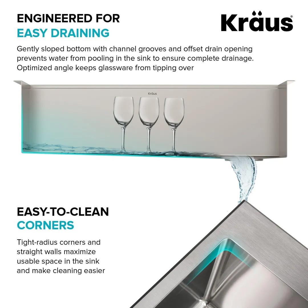 KRAUS Kore™ Workstation 32-inch Undermount 16 Gauge Single Bowl Stainless Steel Kitchen Sink with Accessories (Pack of 5), photo 7 of 13