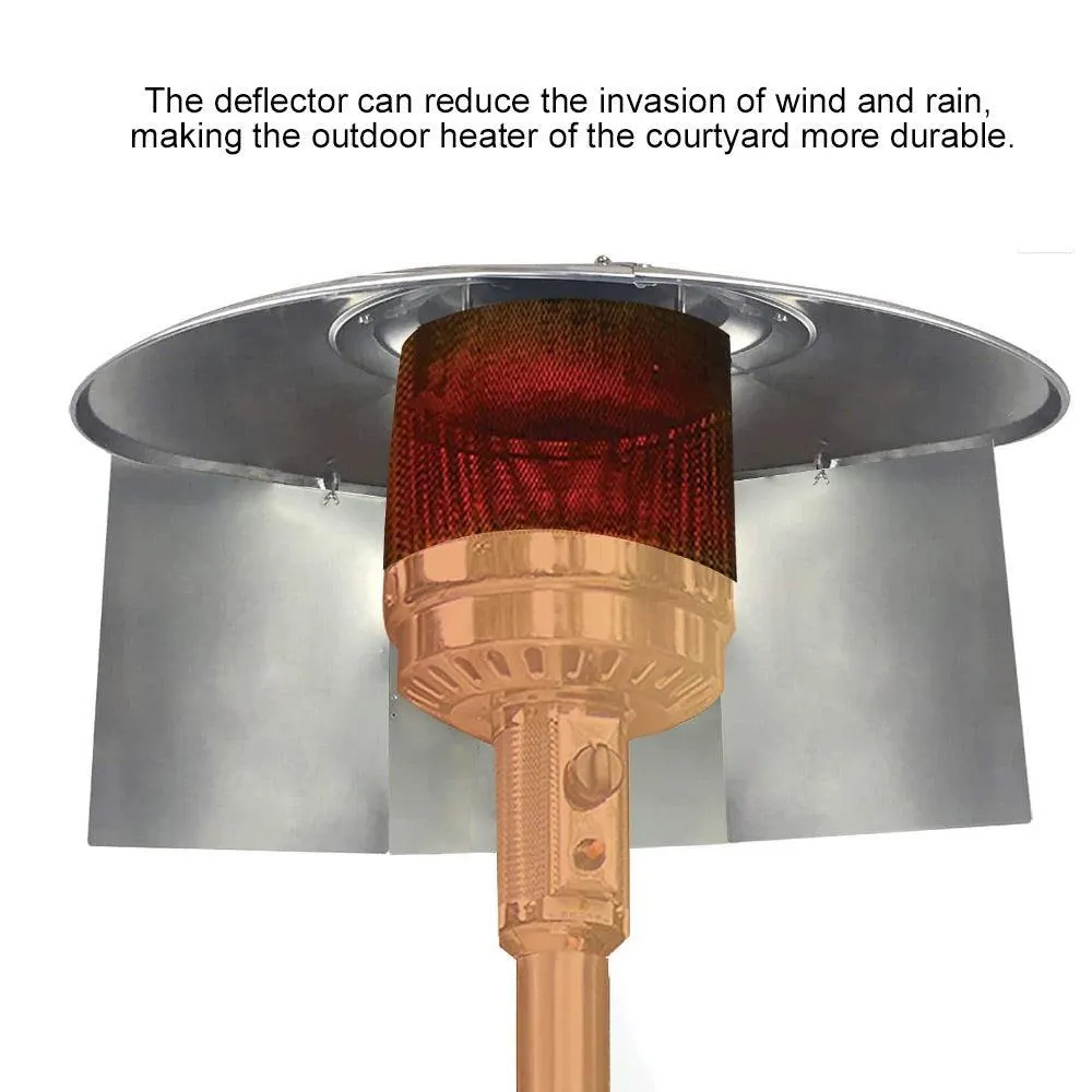 Lemonbest 3pcs Heat Focusing Reflector Patio Heater Adjustable Directional Heat Windscreen For Outdoor Garden Winter, photo 3 of 3