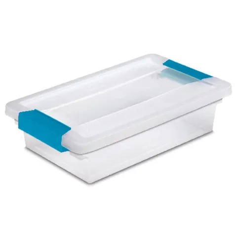 Sterilite 2.75 in high · 6.625 in wide · 11 in deep Stackable Clip Storage Box