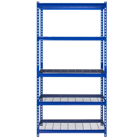 36 in wide · 18 in deep · 72 in high 5-Shelf Steel Wire Shelving Unit