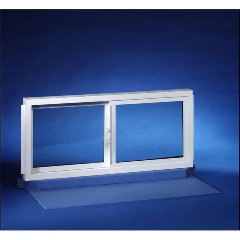 Duo-Corp Basement Double Slider White Glass/Vinyl Window 14 in wide · 31-3/4 in long 1 pk