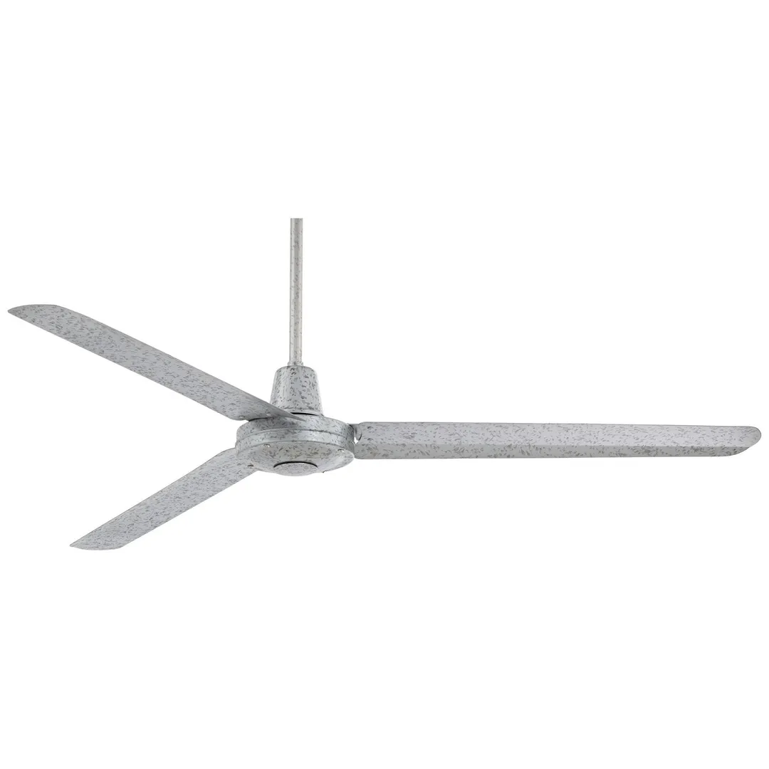 Casa Vieja 60" Casa Vieja Modern Industrial Outdoor Ceiling Fan with Remote Control Galvanized Damp Rated for Patio Porch, photo 4 of 6