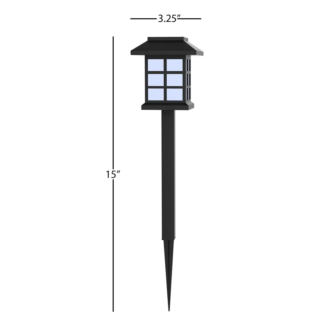Pure Garden Solar Powered Lights (Set of 6)- LED Outdoor Stake Spotlight Fixture for Gardens, Pathways, and Patios by Pure Garden, photo 2 of 5