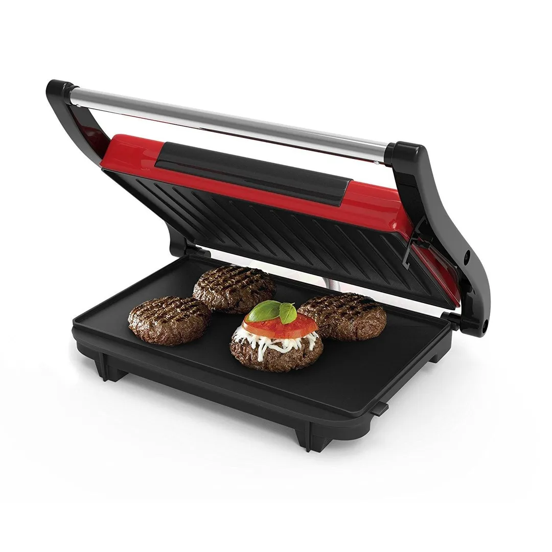 Panini Press Indoor Grill and Gourmet Sandwich Maker With Nonstick Plates (Red) by, MULTI-RECIPE HEALTHY COOKING- Healthier meals are a.., By Chef Buddy, photo 5 of 8
