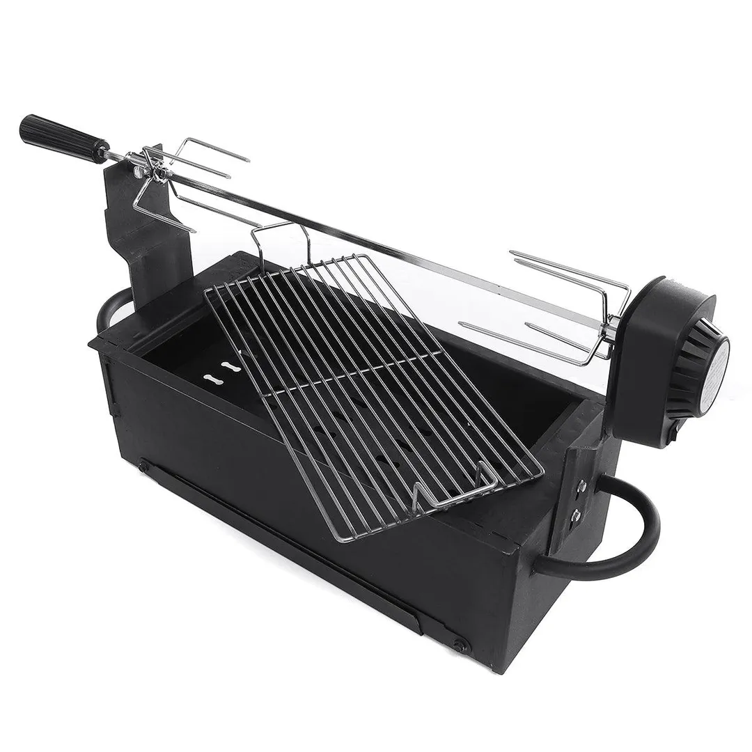 Portable Barbecue Grill - Stainless Steel Roasted Lamb Stove Full Automatic Rotating Household Electric Charcoal Small Shelf Grilled Lamb Chops Roast Chicken Outdoor Grill Grill, photo 13 of 13