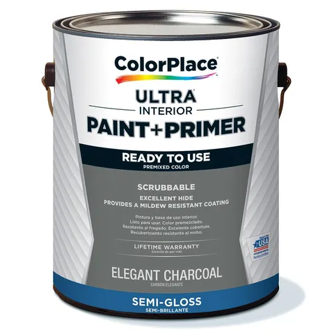 ULTRA Interior Paint & Primer, Elegant Charcoal, Semi-Gloss, 1 Gallon