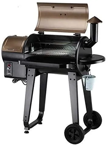 Z GRILLS 450A Smart Wood Pellet Grill 6 in 1 Outdoor BBQ Smoker 450 SQ inches Cooking Area Barbecue Grill Bronze, photo 5 of 10