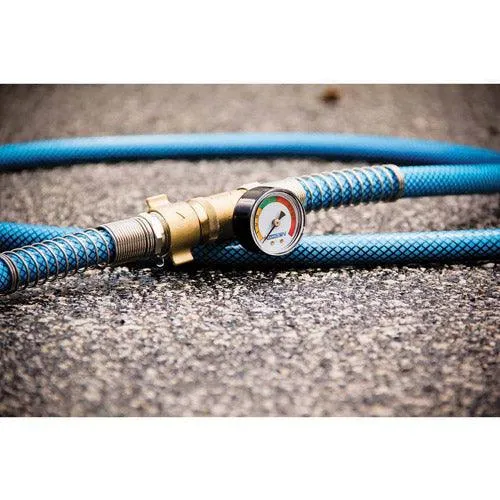 Camco Brass Water Pressure Regulator with Gauge- Helps Protect RV Plumbing and Hoses from High-Pressure City Water - Easy Read Gauge, Lead Free (40064), photo 2 of 2