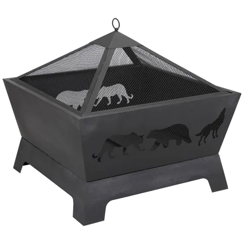Barrone Fire Pit Outdoor Patio Garden Backyard Stove Firepit Brazier Fireplace