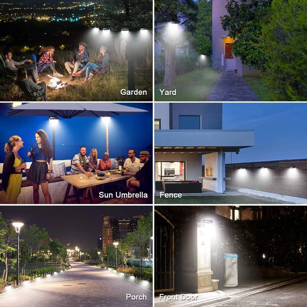 EXGREEM Solar Lights Outdoors 208 LED/3 Modes,exgreem Security Motion Sensor Night Lights, Wire-Free, IP65 Waterproof, Solar LED Light for Garden, Fence, Patio, Garage and Stairs (4 Pack), photo 2 of 8