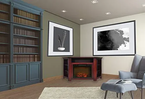 CAMBR5630-1CHR 56 × 30 in Fireplace Mantel With Log Insert