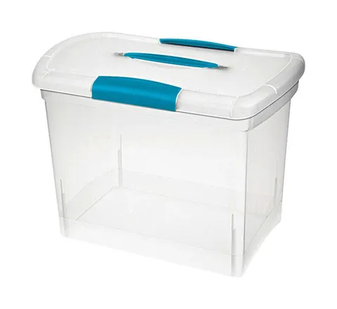 Sterilite Nesting ShowOffs 11.5 in high · 9.75 in wide · 15.25 in deep Stackable Storage Box