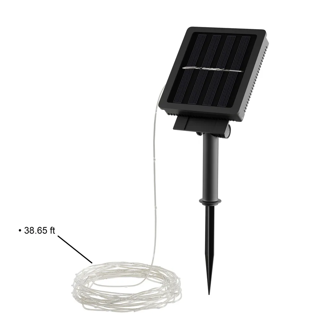 Pure Garden Outdoor Starry Solar String Lights- Solar Powered Cool White Fairy 100 LED Lights with 8 Lighting Modes for Patio, Backyard, Events by Pure Garden, photo 2 of 7