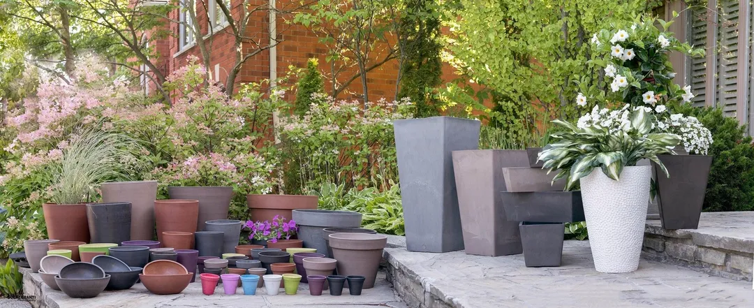 Algreen Valencia Planter, Square Taper Planter with Elevated Plant Shelf, 13-In. by 28-In. Height, Chocolate Marble, photo 3 of 3