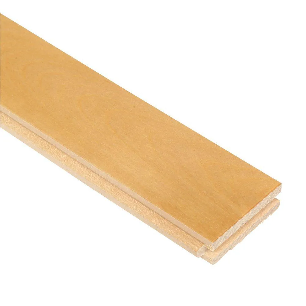 MONO SERRA Canadian Northern Birch Natural 3/4 in. x 3-1/4 in. Wide x Varying Length Solid Hardwood Flooring (20 sq. ft. / case), photo 4 of 12