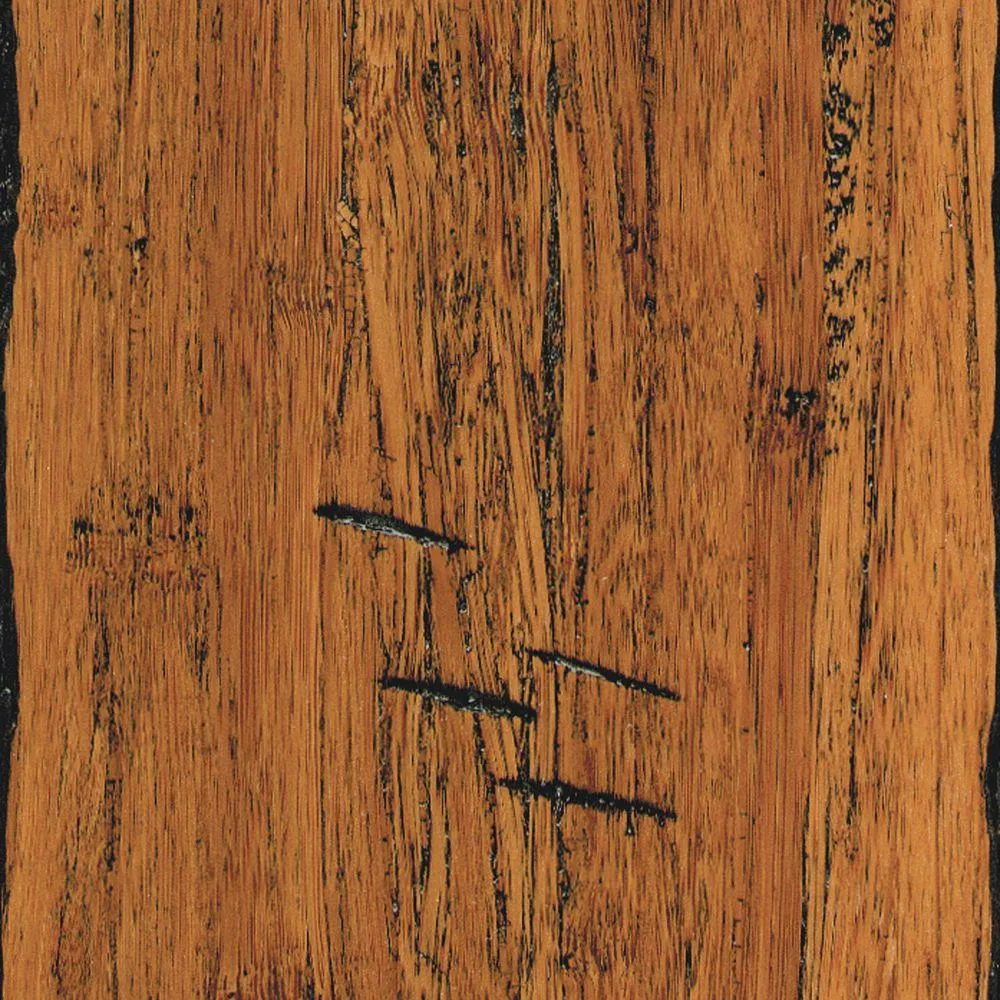 Home Legend Distressed Strand Woven Harvest 3/8 in. x 5-1/8 in. Wide x 36 in. Length Click Lock Bamboo Flooring (25.625 sq.ft./case), photo 5 of 5