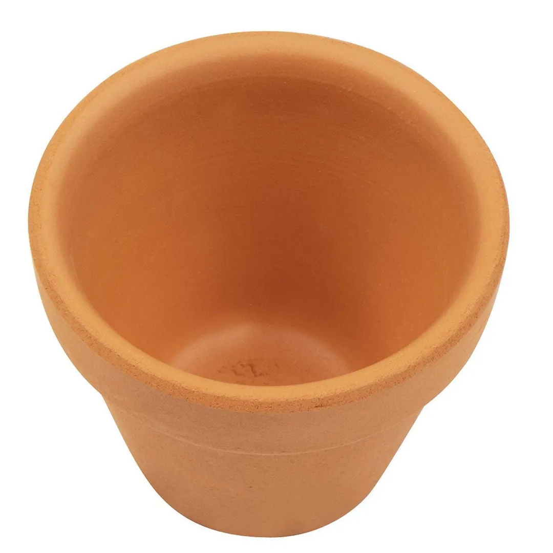 16-Pack Terra Cotta Pots with Saucer, Mini Small Terracotta Flower Clay Pots Planters with Saucer Ceramic Pottery Nursery Indoor Outdoor Gardening for Cacti & Succulent Plants, Brown 2.2 x 1.9 inches, photo 6 of 8