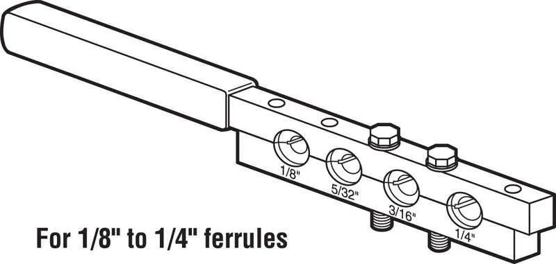 Prime-Line 4.9 in. W X 1 in. L Steel Swage-It Tool, photo 2 of 2
