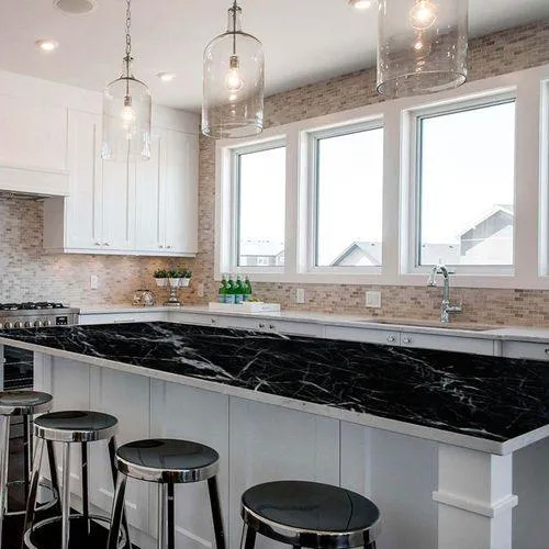 AkoaDa Black Imitation Marble  Countertops Wallpaper for Furniture Kitchen Cabinets Cupboard Shelf Liner Decorative Adhesive Sticker Paper, photo 6 of 8