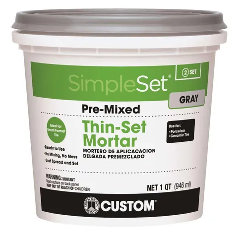 SimpleSet Gray Thin-Set Mortar 1 qt