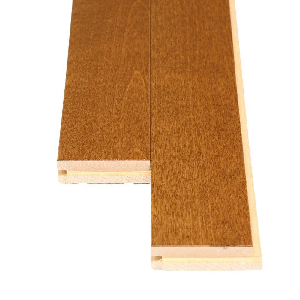 MONO SERRA Canadian Northern Birch Gunstock 3/4 in. T x 2-1/4 in. Wide x Varying Length Solid Hardwood Flooring (20 sq. ft. / case), photo 6 of 11