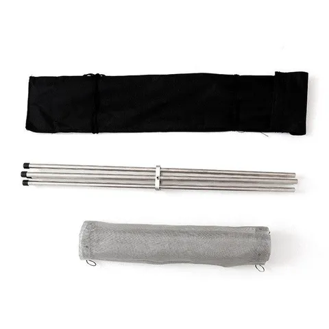 Portable Outdoor Fire Pits Camping Stainless Steel Mesh Fireplace Foldable Patio