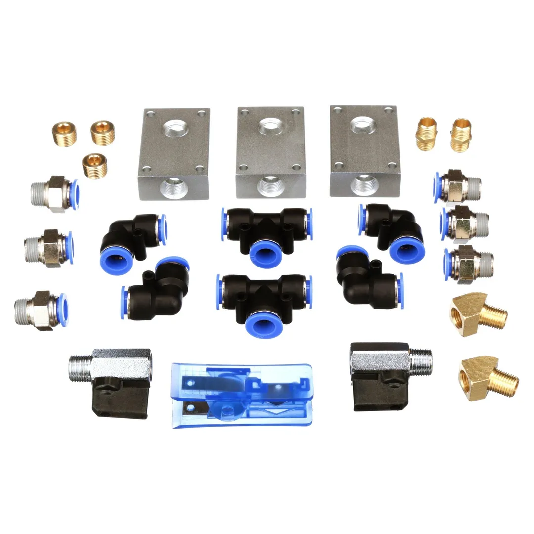 Primefit PCKIT26 Air Piping System, 26-Piece Air Push To Connect Kit with 1/2-Inch x 100-Feet Nylon Tubing, photo 7 of 8