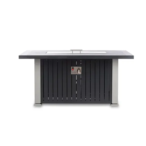 52" Rectangle Chat Fire Pit Table (With 4 Grey legs)