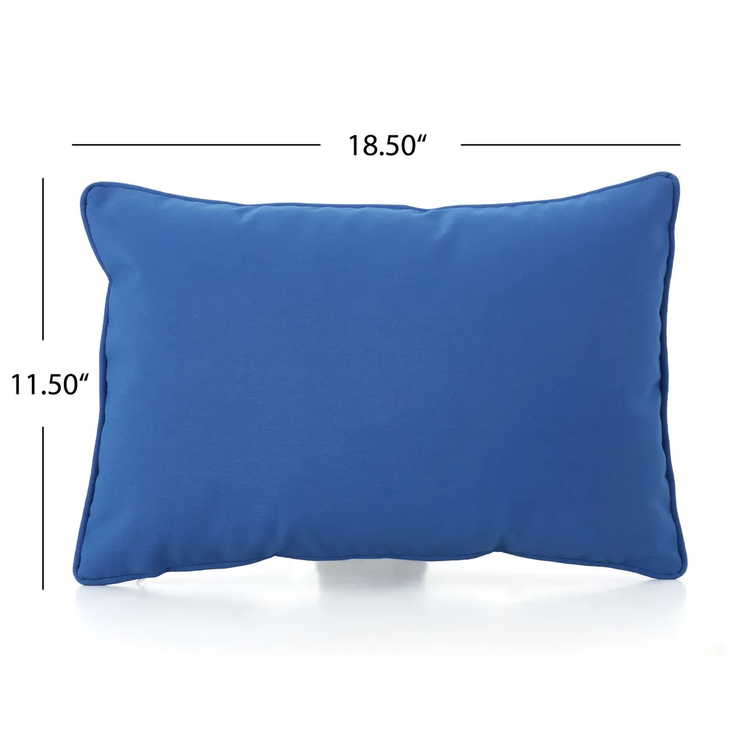 Esme Outdoor Water Resistant Fabric Pillows, Set of 3, Blue, photo 11 of 11