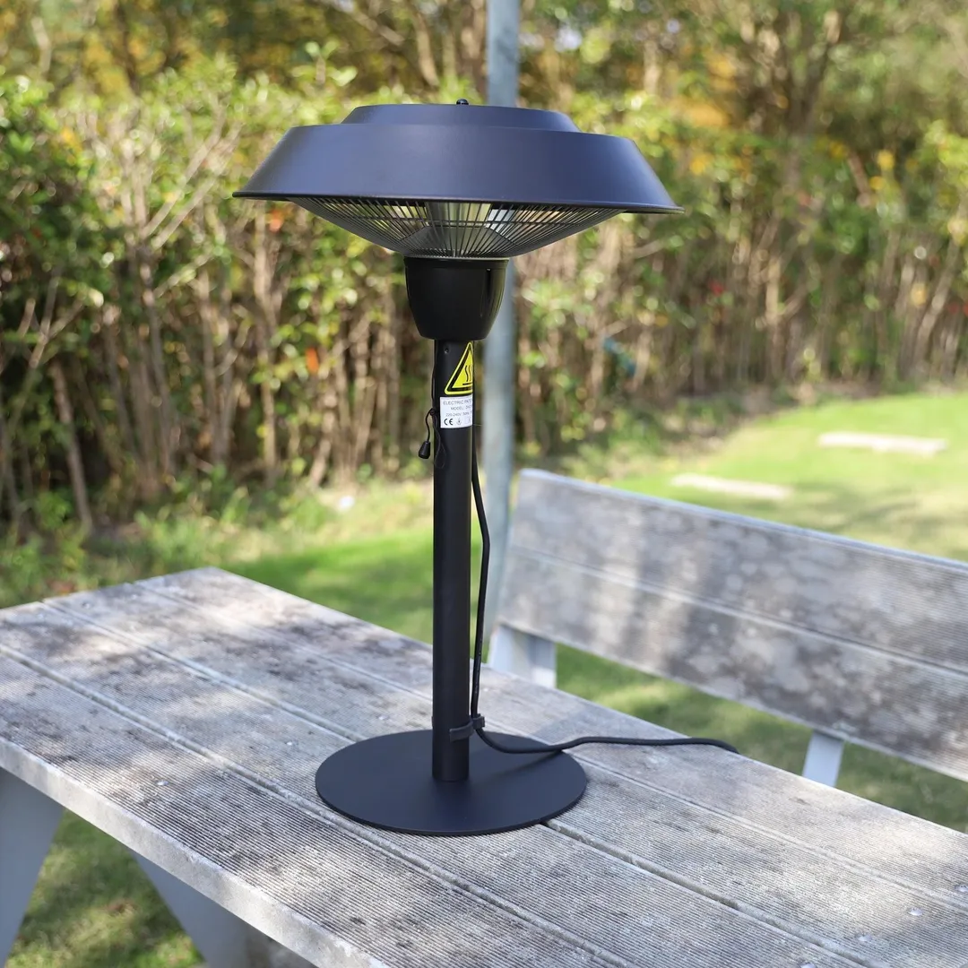 AUTCARIBLE Star Patio Outdoor Freestanding Electric Patio Heater, Tabletop Heater, Infrared Heater, Hammered Bronze Finished, Portable Heater Suitable as a Balcony Heater, 1566-CT, photo 8 of 8
