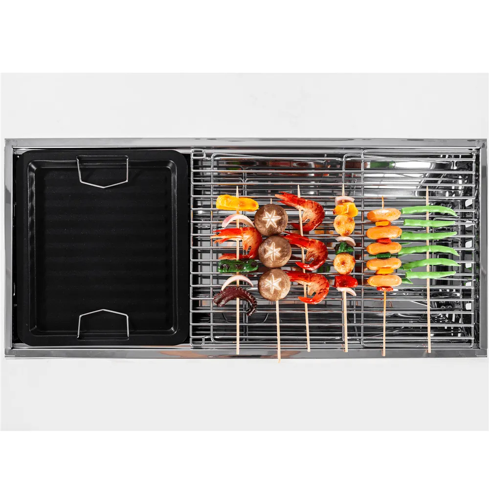 28” Steel Portable Folding Outdoor Tabletop Charcoal Barbecue Grill Stainless Steel for Pit Patio Backyard Meat Cooker Smoker Outdoor Camping Picnics, photo 8 of 8