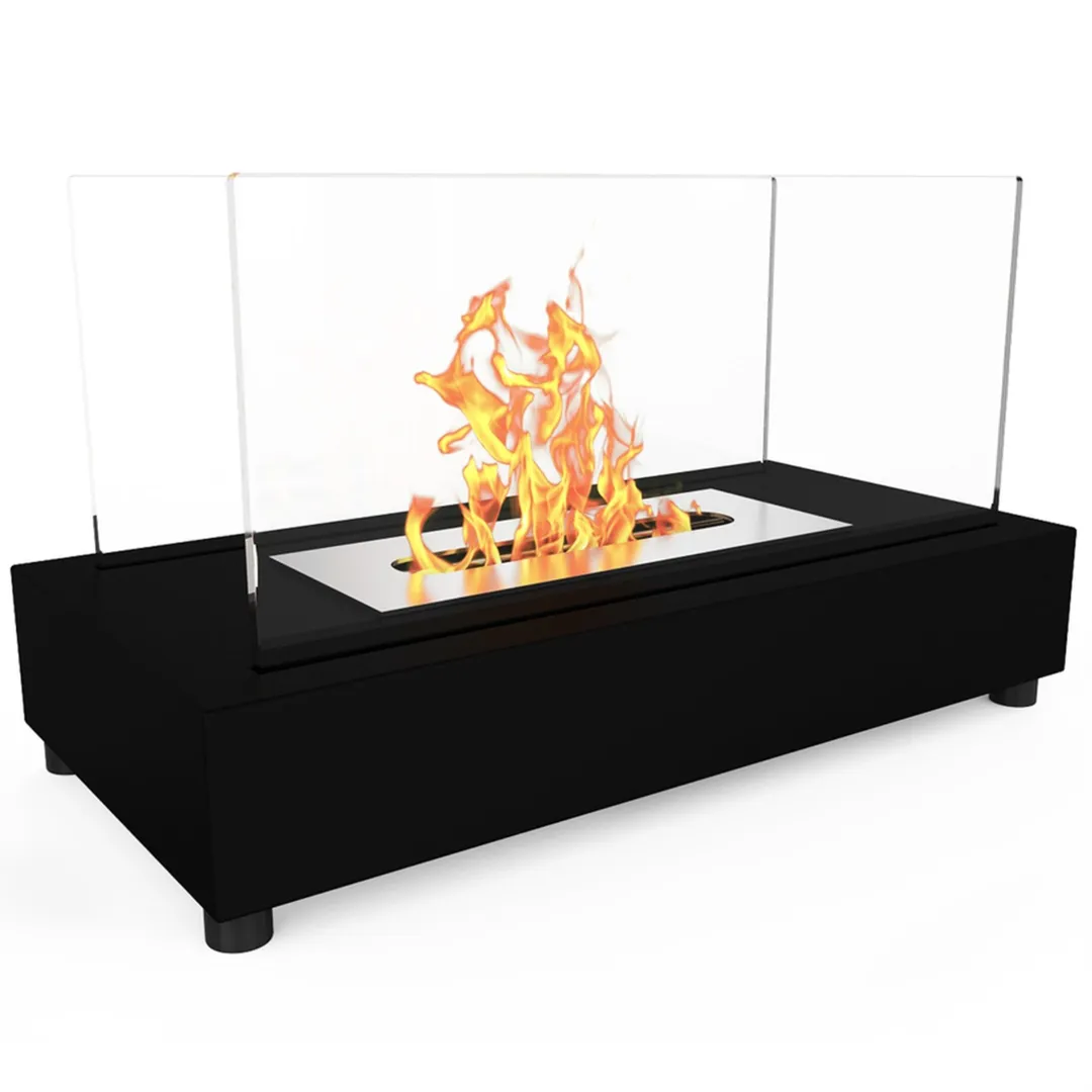 Regal Flame Avon Ventless Indoor Outdoor Fire Pit Tabletop Portable Fire Bowl Pot Bio Ethanol Fireplace in Black - Realistic Clean Burning Like Gel Fireplaces, or Propane Firepits, photo 3 of 4