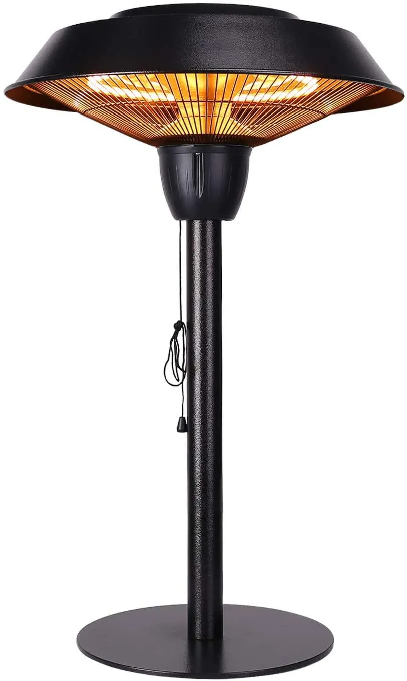 AUTCARIBLE Star Patio Outdoor Freestanding Electric Patio Heater, Tabletop Heater, Infrared Heater, Hammered Bronze Finished, Portable Heater Suitable as a Balcony Heater, 1566-CT, photo 3 of 8
