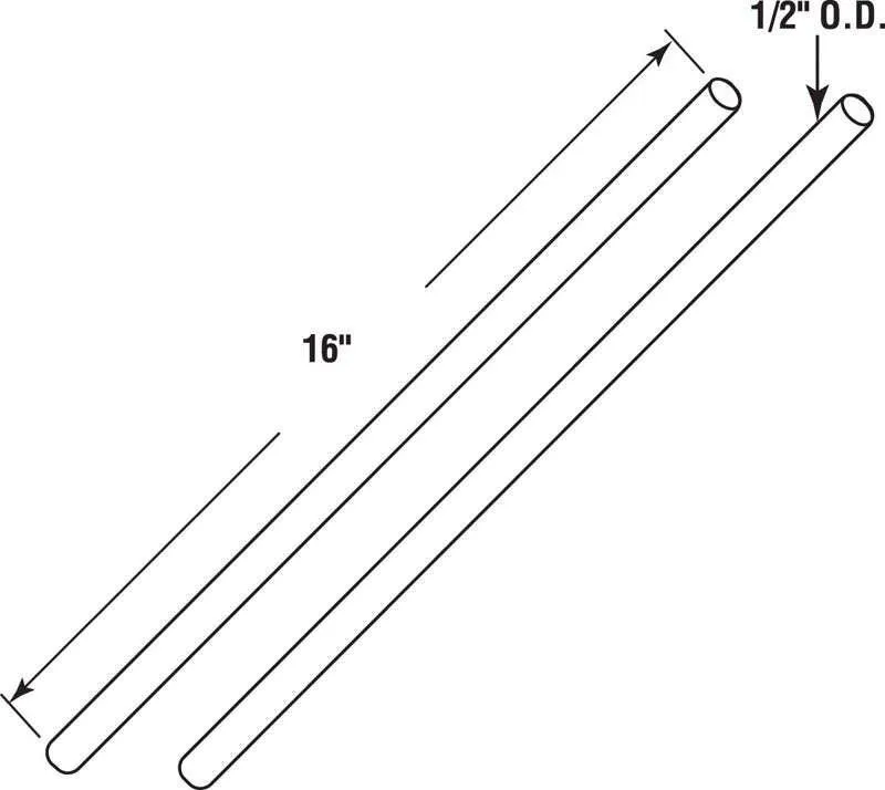 Prime-Line 16 in. L X 1/2 in. D Wire Winding Rods, photo 2 of 2