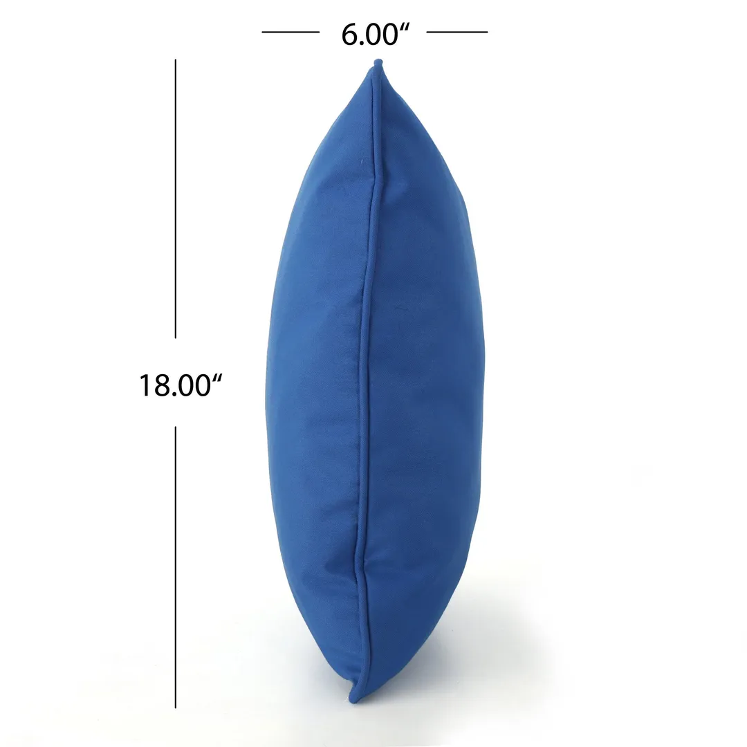 Esme Outdoor Water Resistant Fabric Pillows, Set of 3, Blue, photo 8 of 11
