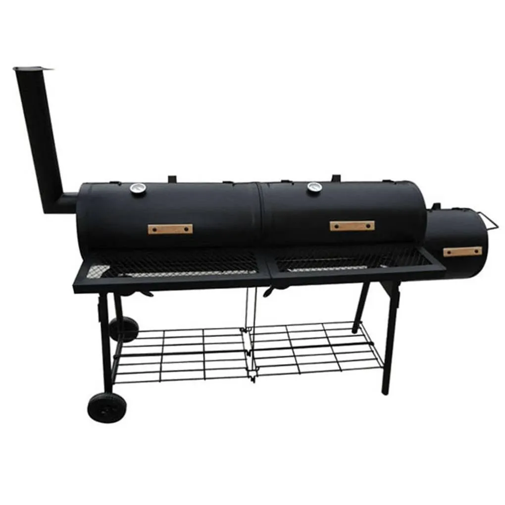 BBQ Courtyard Outdoor Household Grill Smoker Picnic Garden Camping Barbecue Smoked Stove, photo 3 of 5
