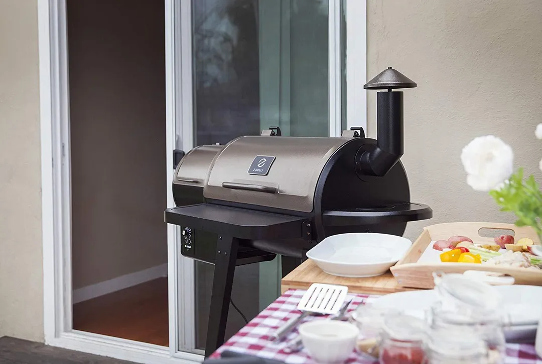 Z Grills ZPG-450A Upgrade Model Wood Pellet Grill & Smoker, 8 in 1 BBQ Grill Auto Temperature Control, 450 sq Inch Deal, Bronze & Black Cover Included, photo 10 of 11