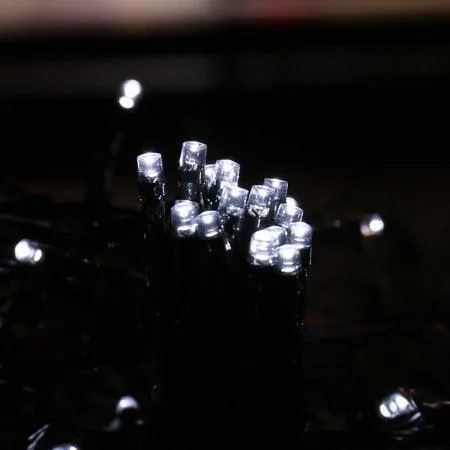 Qedertek Christmas Solar Lights LED Solar String Lights,39ft 100 LED Fairy Outdoor String Lights Decorative Lighting for Home,Lawn,Garden,Wedding,Patio,Party,and Holiday Decorations (White), photo 4 of 7