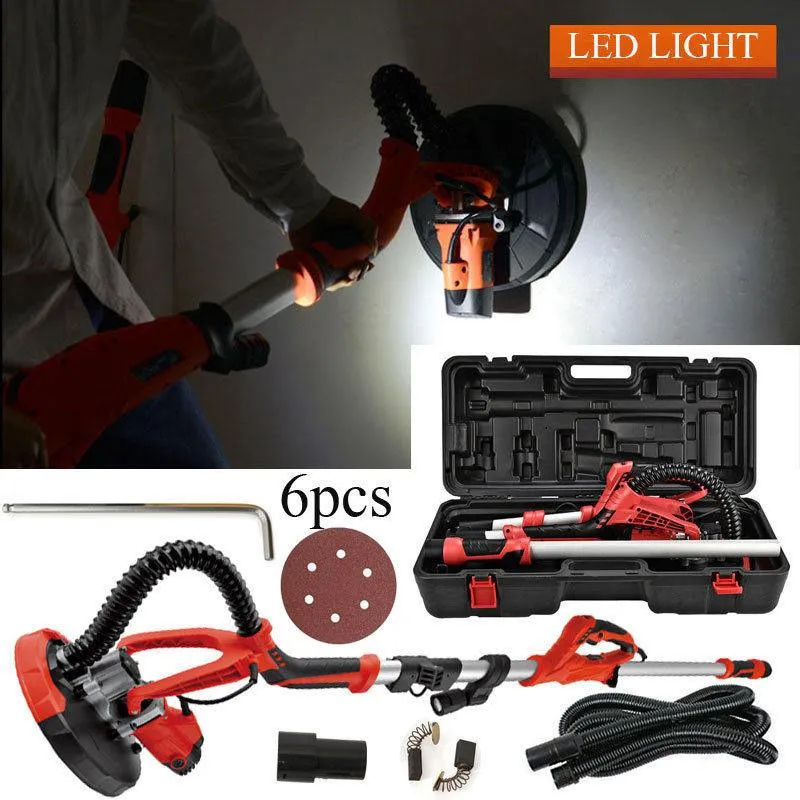 Ktaxon Drywall Hand Sander, 750 Watts Commercial Electric Variable Speed Power Wall Sanding Tools, with 6 Round Sanding Pads, for Ceiling Sheetrock, photo 4 of 9