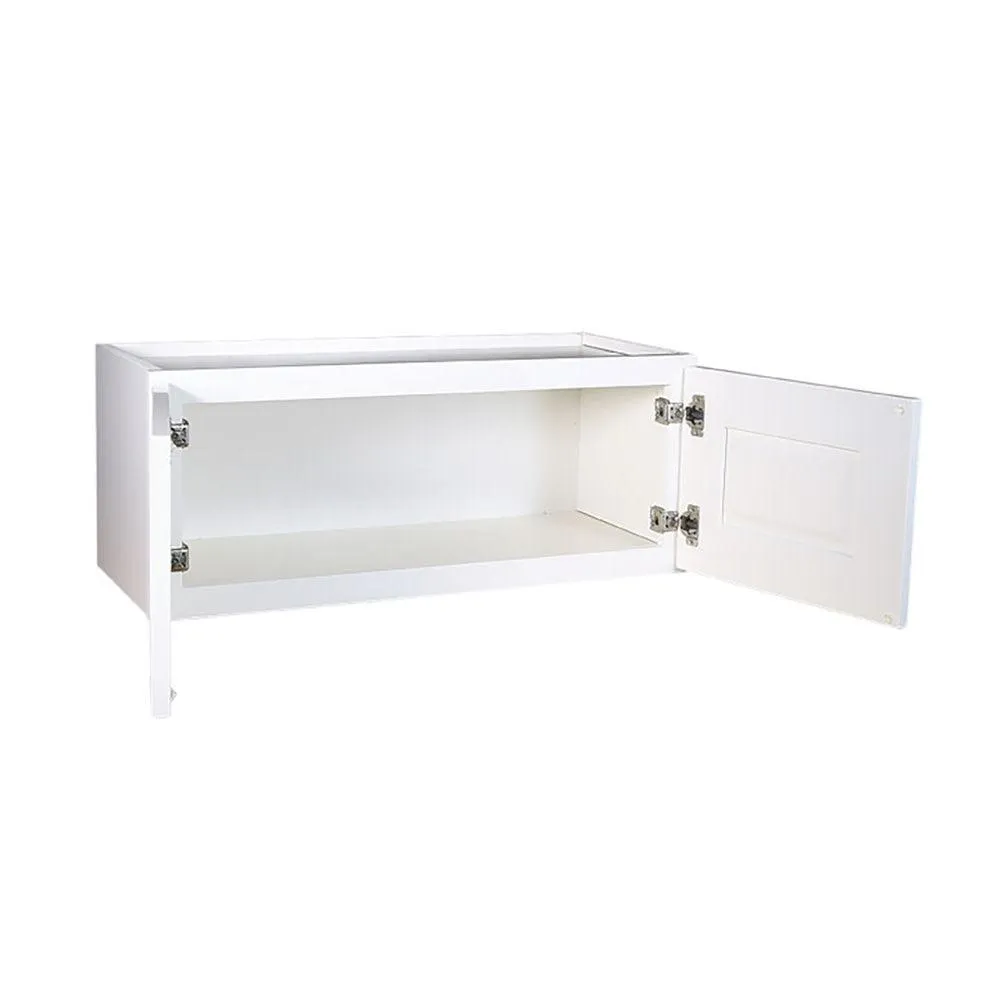 Design House 543322 Brookings Unassembled Shaker Bridge Wall Kitchen Cabinet 36x21x12, White, photo 6 of 19
