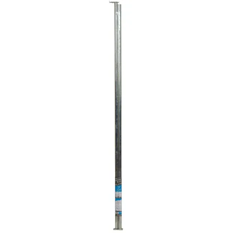 Pro 120 in long · 1 in deep Adjustable Platinum Steel Closet Rod