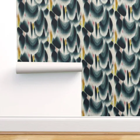 Peel-and-Stick Removable Wallpaper Shibori Wing Spots