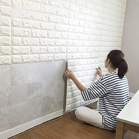 3D Brick Wall Panels Stickers PE Foam Self Adhesive Wallpaper Removable Wall Decoration