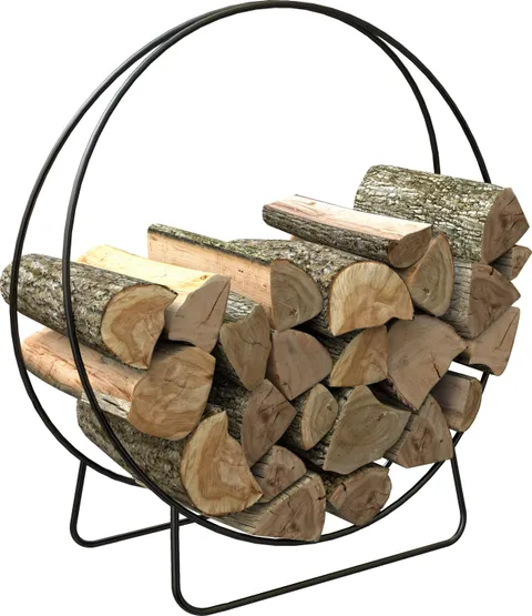 40" Solid Steel Log Hoop