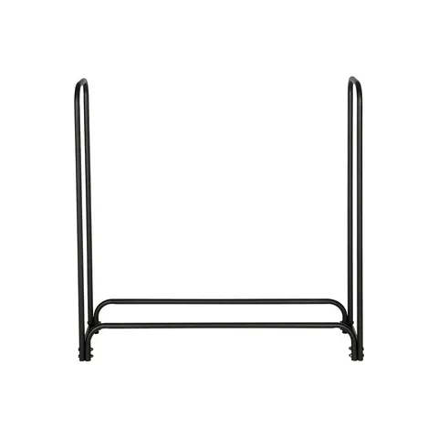 4 ft. Outdoor Steel Firewood Log Rack Wood Storage Holder for Fireplace