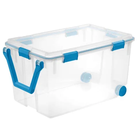 Sterilite 16.75 in high · 19.625 in wide · 30.25 in deep Storage Tote w/Wheels