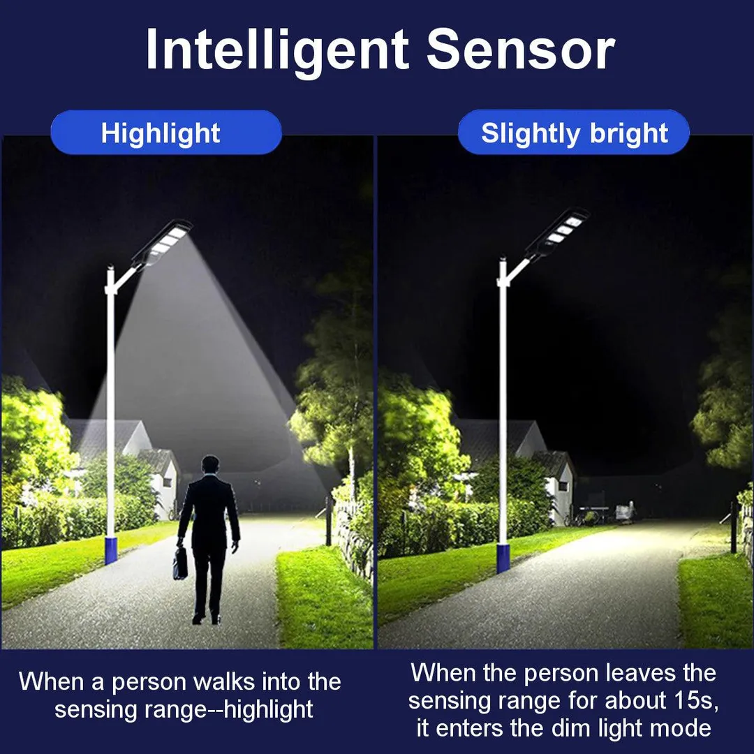Stoneway 240W/480W Solar Street Light Outdoor Parking Lot Lights LED Solar Light PIR Motion Sensor Remote Control Wall Timing Lamp Garden Path Security Area Lighting, photo 6 of 8