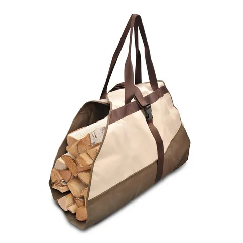 PVCLG85 - Armor Shield Patio Firewood Log Rack Carrier 40''L x 25''(Opened) Shoulder Strap 55''