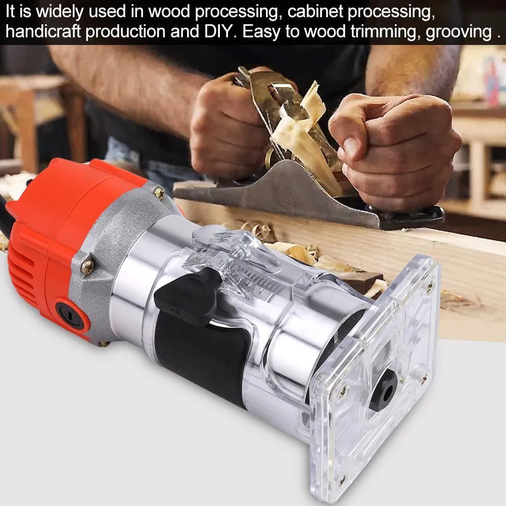 Anauto 110V 30000R/MIN Electric Hand Trimmer Wood Laminator Router Tool Set (US plug), Electric Hand Trimmer, Woodworking Tools, photo 2 of 9