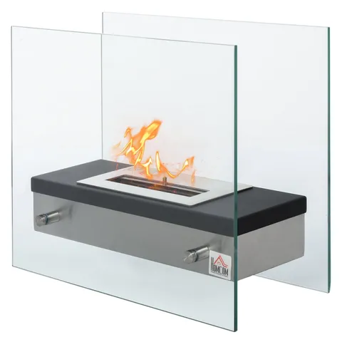 Portable Table Top Ventless Ethanol Fireplace Indoor Outdoor Fire Pit